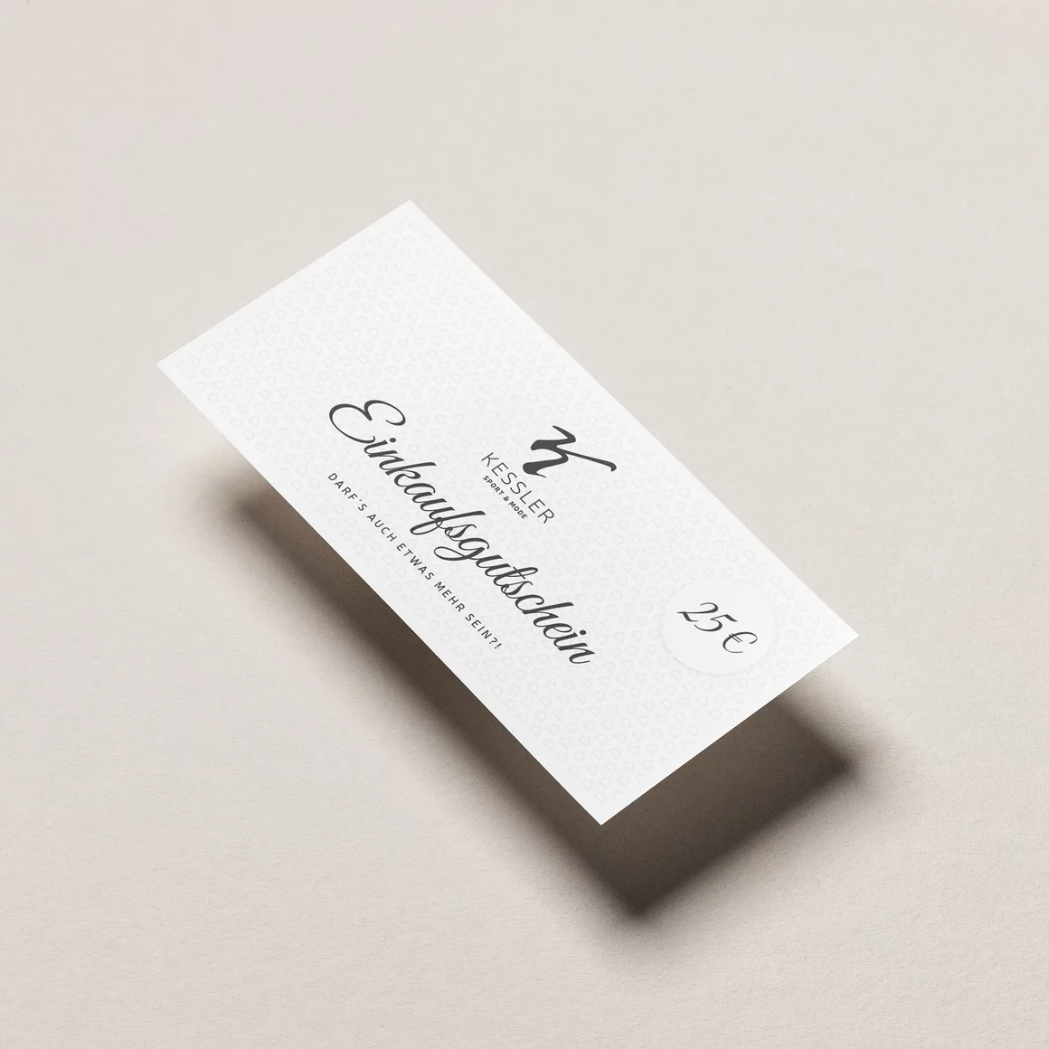 A 25€ gift certificate from Kessler Sport & Mode. © Sport Kessler GmbH