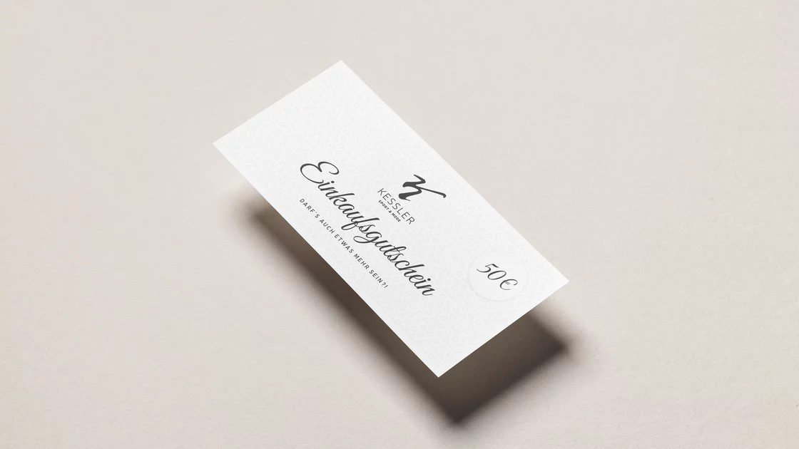 A 50€ gift certificate from Kessler Sport & Mode. © Sport Kessler GmbH
