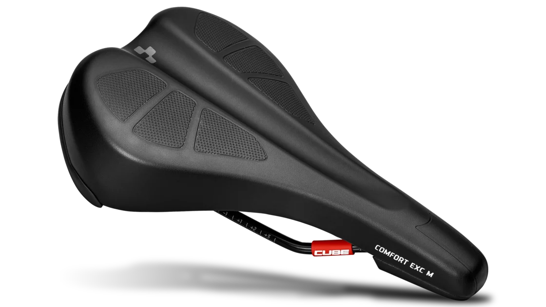 Black Cube Comfort Exc M bicycle saddle. © Pending System GmbH&Co. KG
