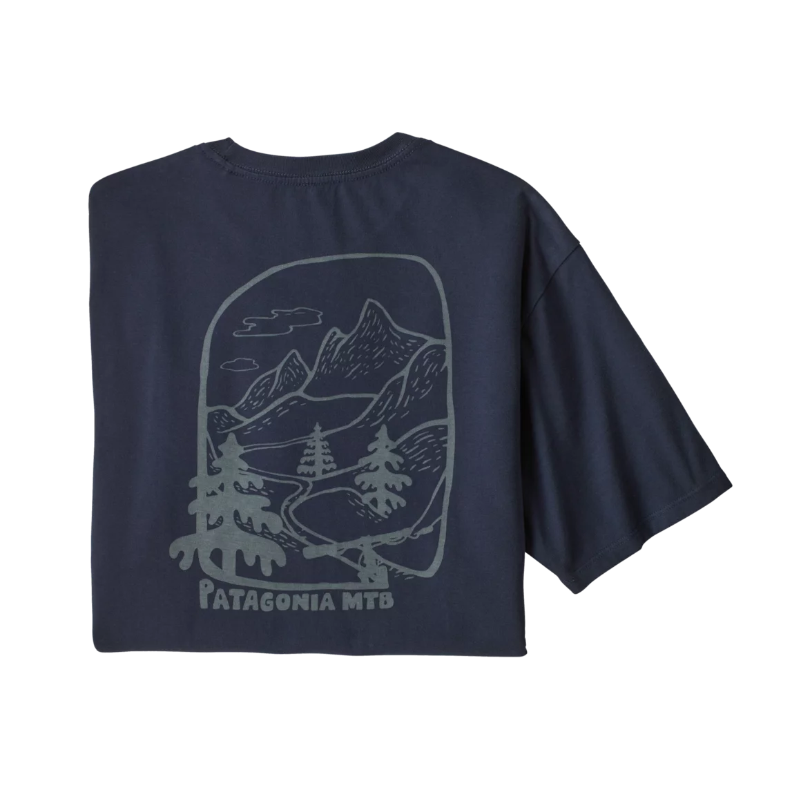 Patagonia MTB T-shirt with mountain graphic © Patagonia, Inc.