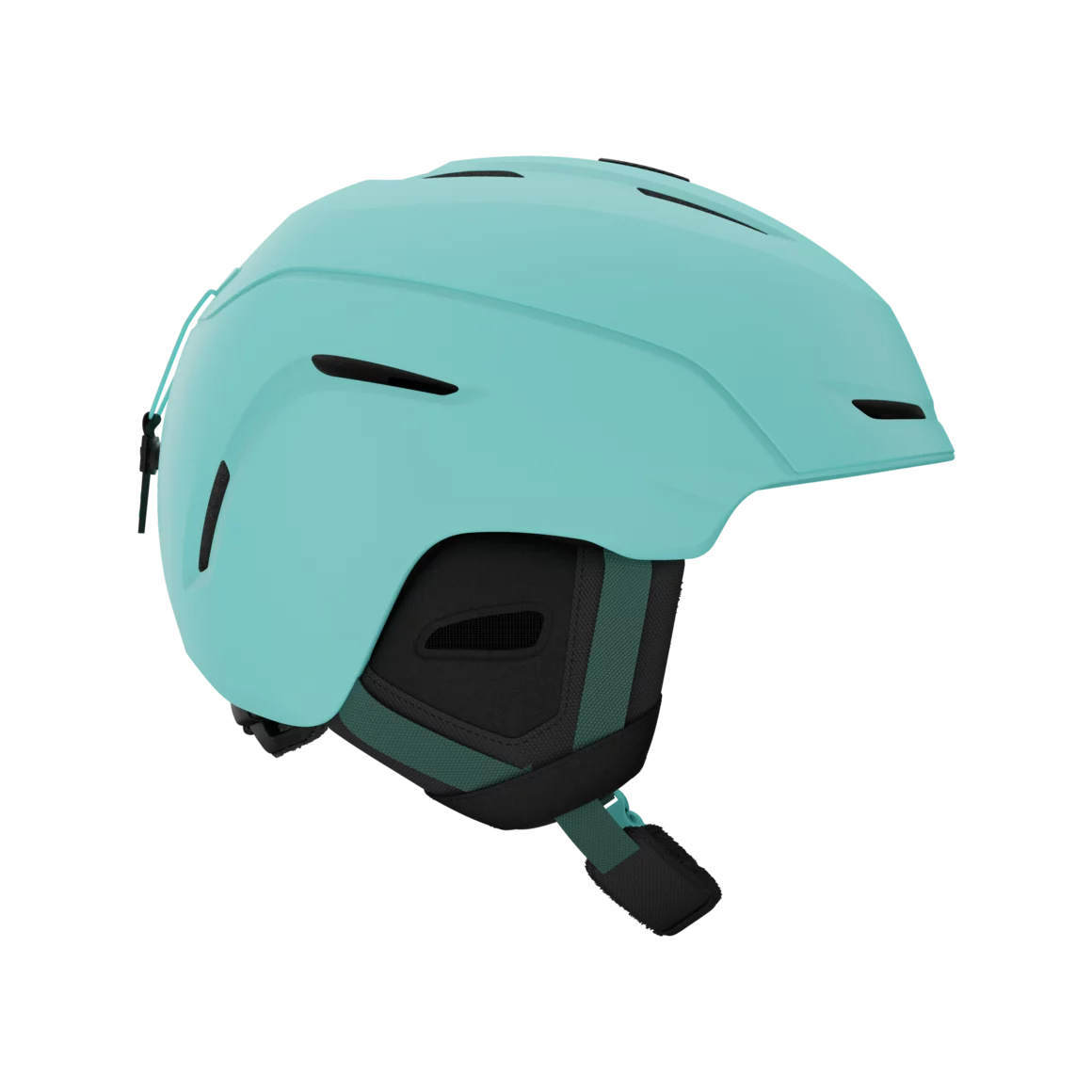 Light teal ski helmet with black accents. © GROFA® Action Sports GmbH