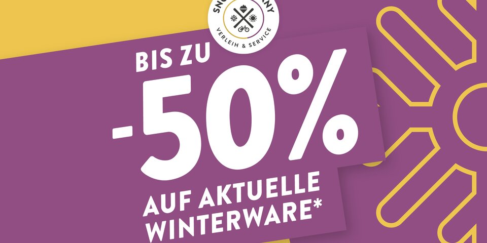 Bis zu 50% Rabatt auf aktuelle Winterware. &copy; Sport Kessler GmbH